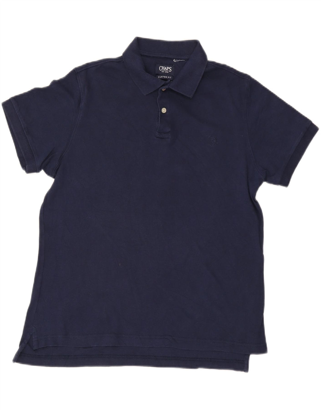 CHAPS Herre Custom Fit Polo Shirt Medium Navy Blue