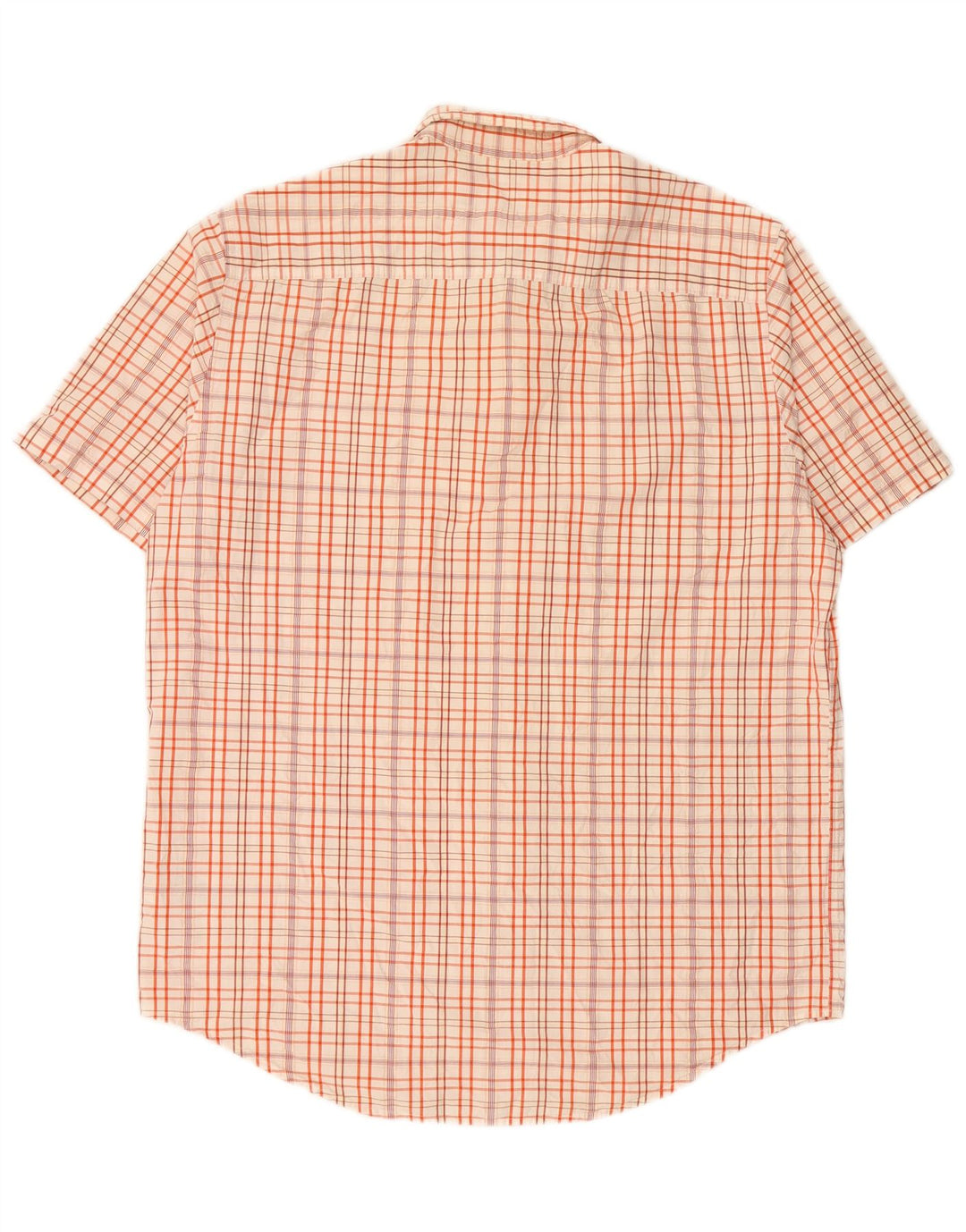 TIMBERLAND Herre Regular Fit kortærmet skjorte Stor hvid ternet bomuld