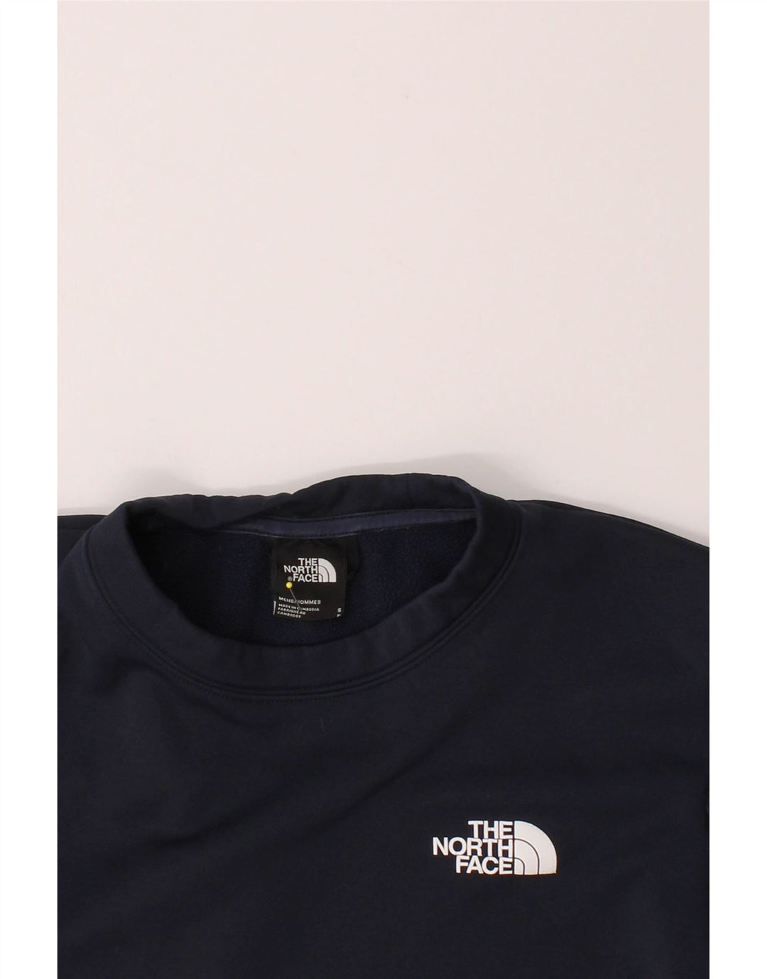 THE NORTH FACE Mens Sweatshirt Jumper Small Navy Blue Polyester Vintage The North Face and Second-Hand The North Face from Messina Hembry 