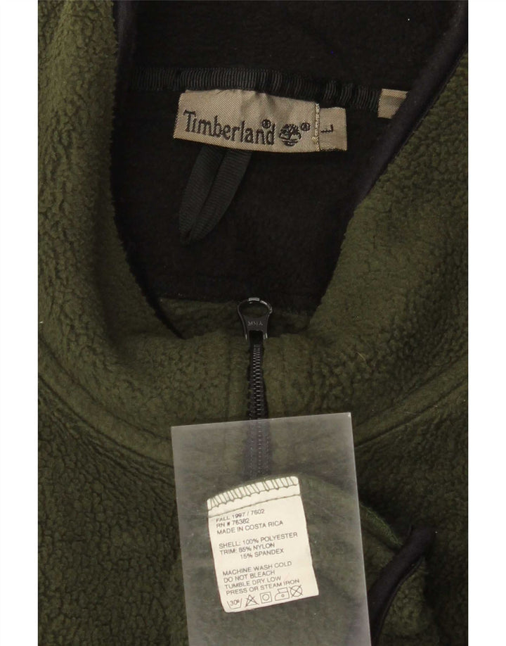 Timberland Herre Fleecejakke UK 40 Stor Grøn Polyester