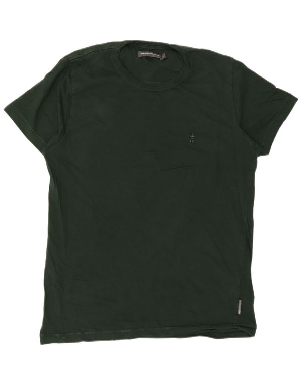French Connection Herre Regular T-Shirt Top Medium Grøn Bomuld