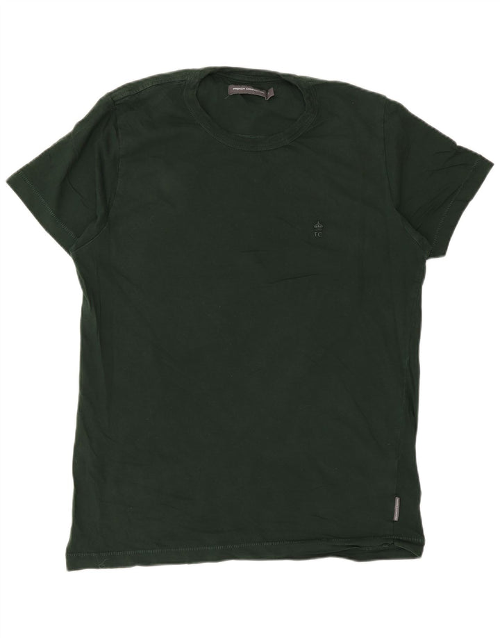 French Connection Herre Regular T-Shirt Top Medium Grøn Bomuld