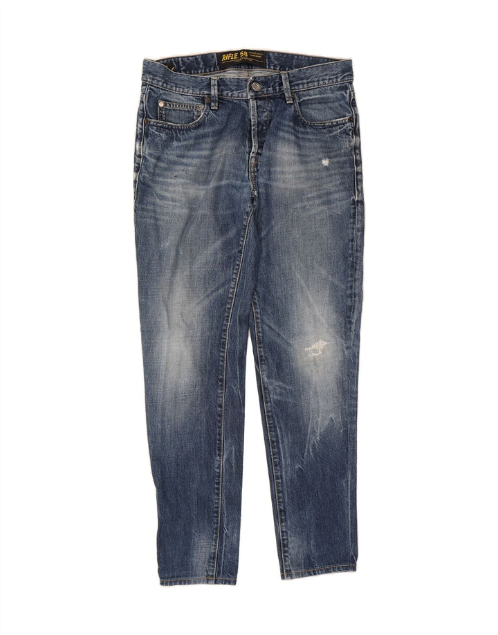 RIFLE Mens Slim Jeans W31 L31 Blue Cotton Vintage Rifle and Second-Hand Rifle from Messina Hembry 