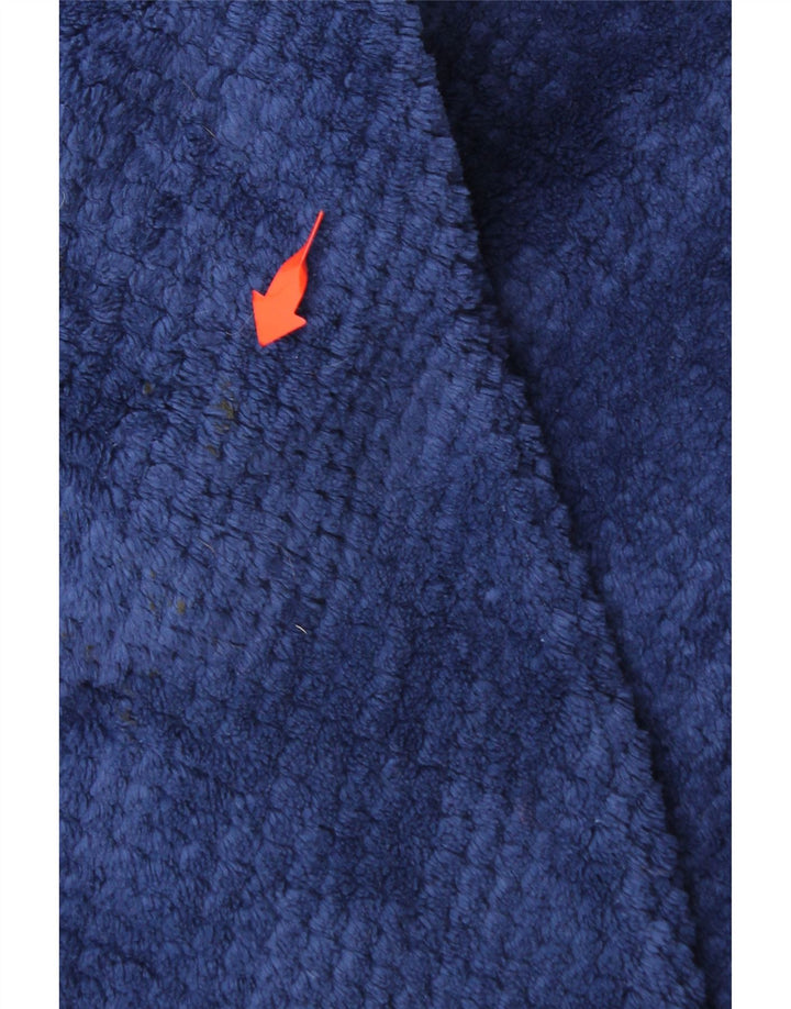 FILA Womens Fleece Jacket UK 14 Medium Navy Blue Colourblock Polyester Vintage Fila and Second-Hand Fila from Messina Hembry 