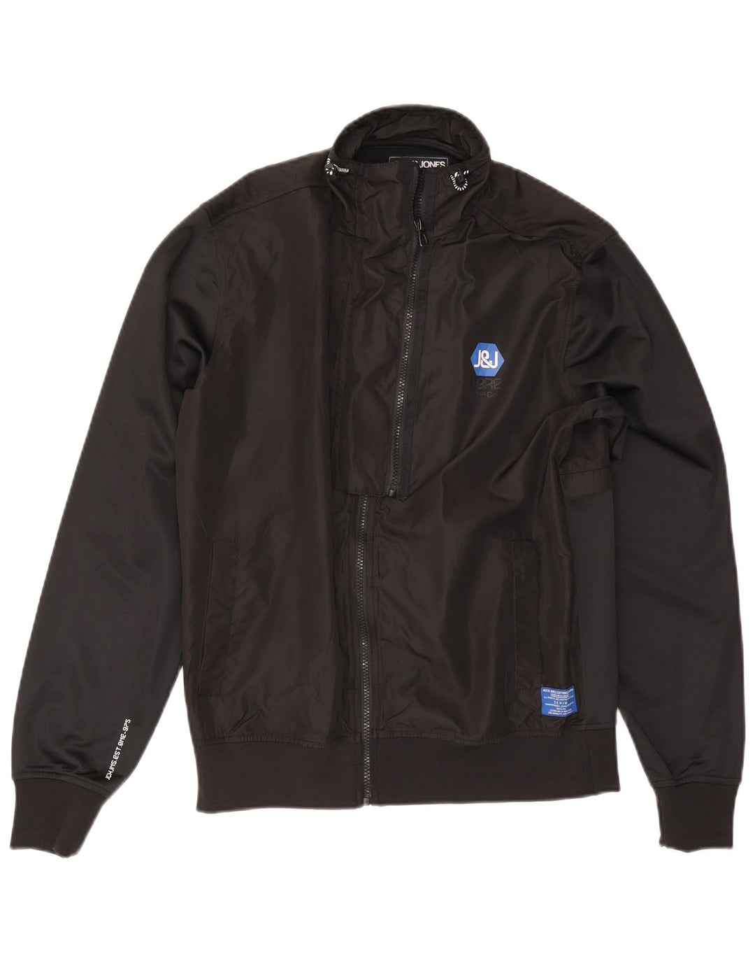 Jack & Jones Herre Bomber Jacket UK 40 Stor Sort Polyester