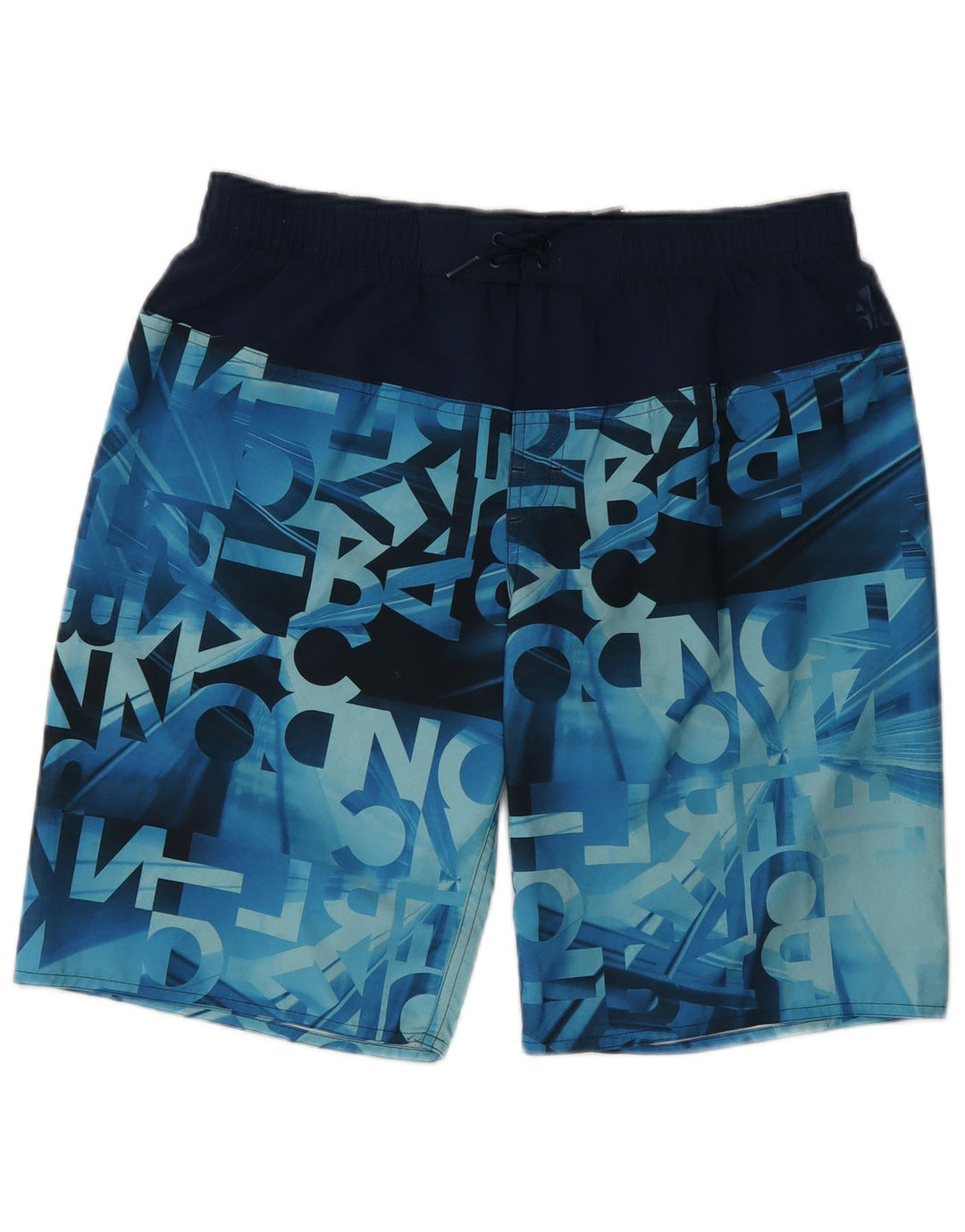 Adidas drenge grafiske badeshorts 15-16 år blå polyester