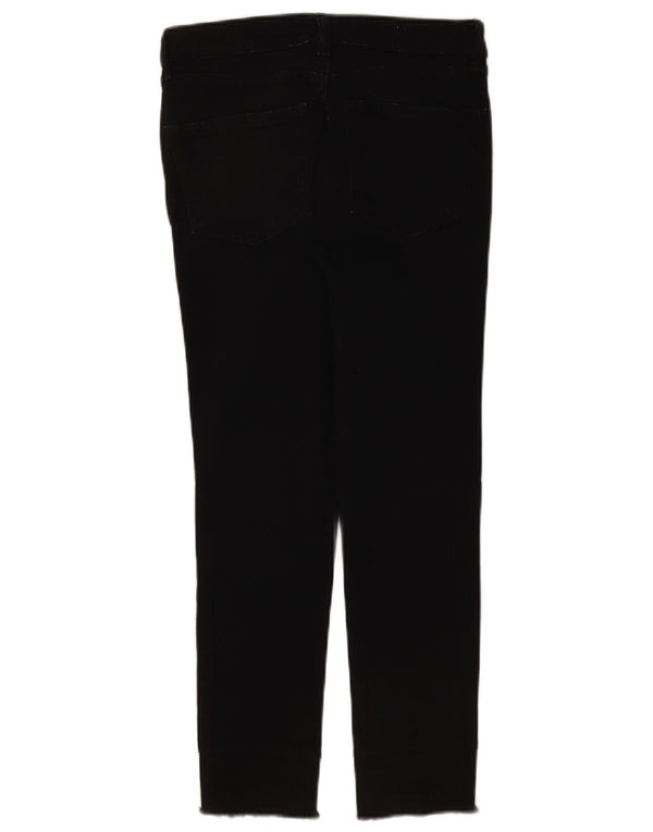 Zara Womens Crop Slim Jeans EU 36 XS W26 L24 Sort Bomuld