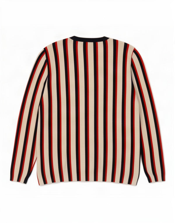 Jack & Jones Herre Crew Neck Jumper Sweater Medium Flerfarvet Stribet
