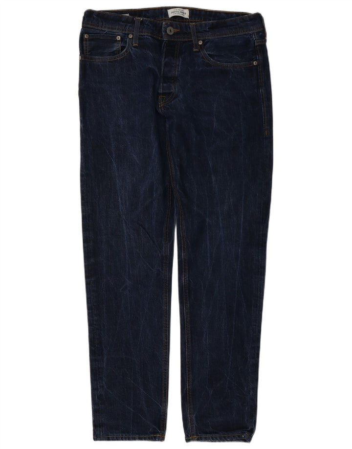 Jack & Jones Herre Slim Jeans W32 L32 Marineblå Bomuld