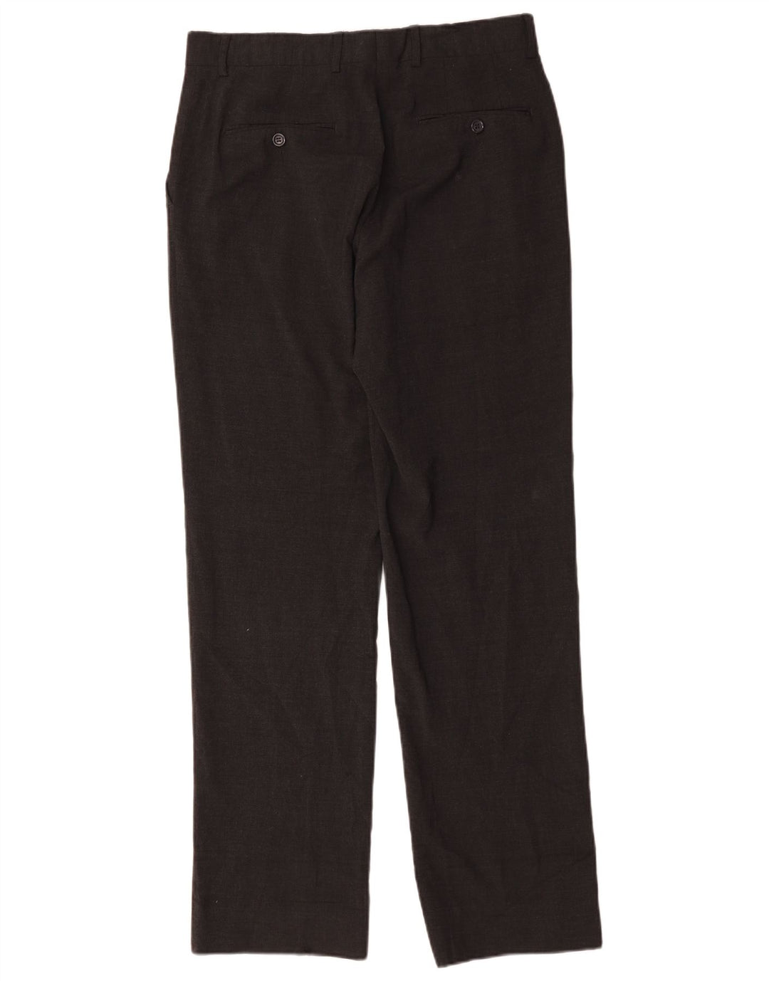 Zara Straight Suit Bukser til mænd EU 42 Large W32 L33 Grå Polyester