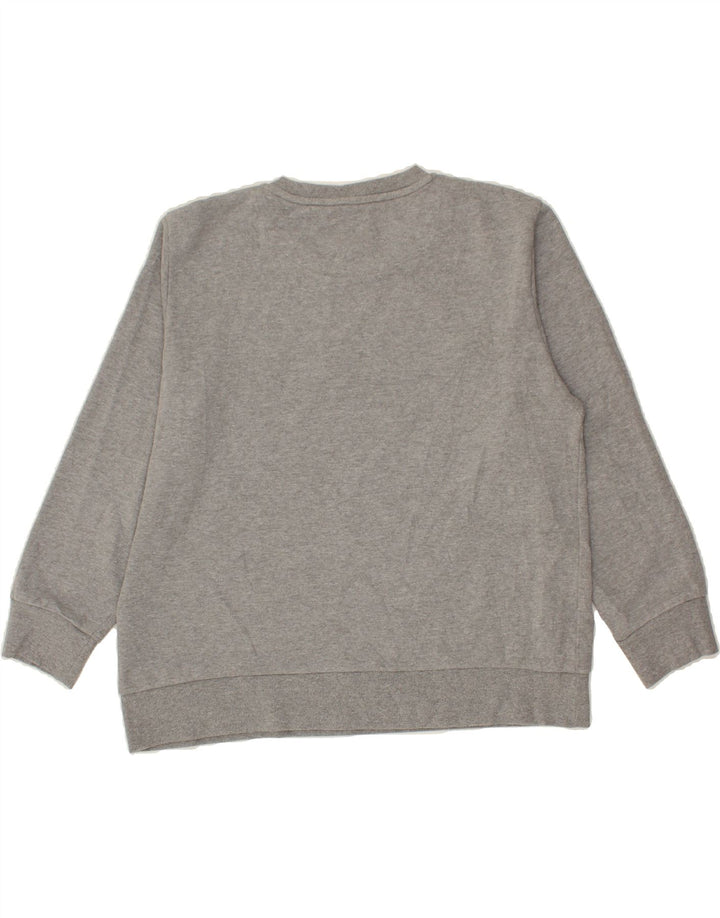 DKNY Womens Oversized Graphic Sweatshirt Jumper UK 14 Large Grey Cotton Vintage Dkny and Second-Hand Dkny from Messina Hembry 