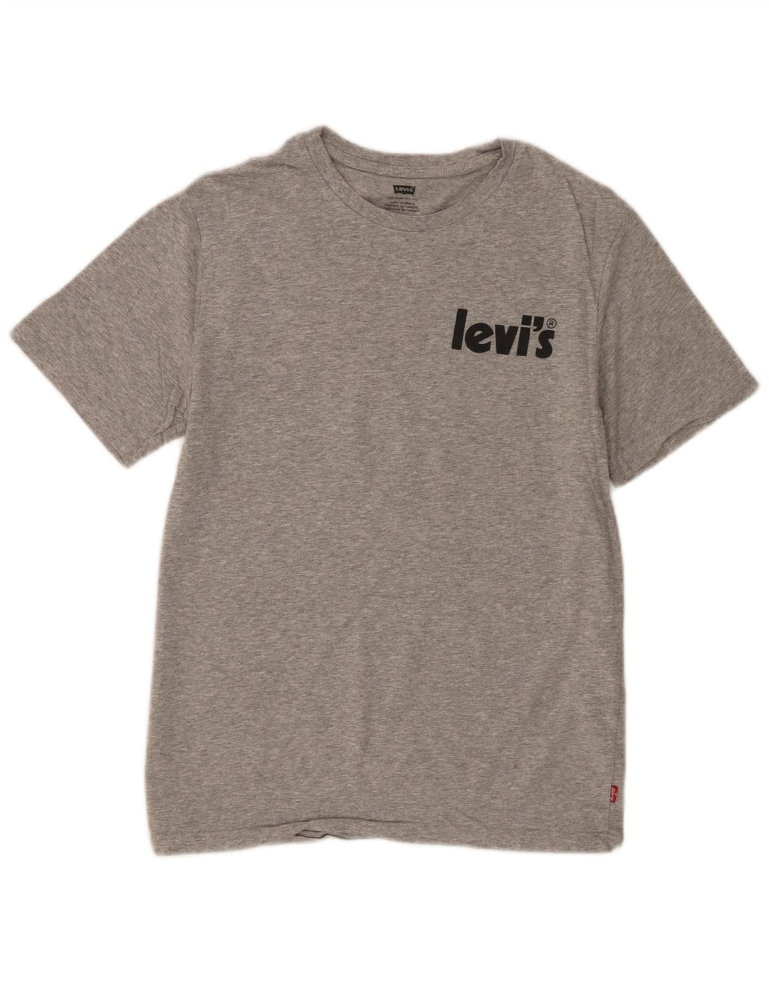 Levi's Herre grafisk T-shirt top lille grå flækket bomuld