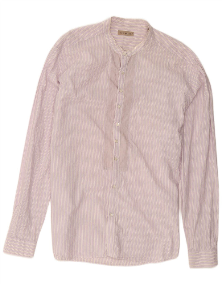 Ted Baker Herreskjorte str. 6 2XL Pink Stribet Bomuld