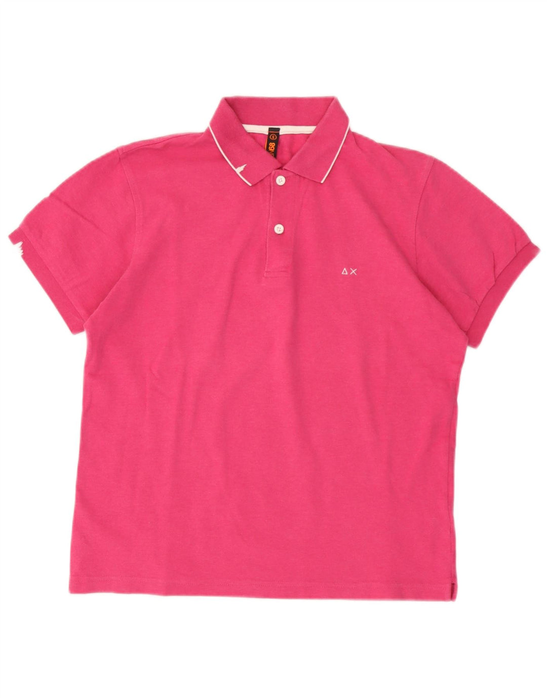 Sun68 Herre poloshirt Lille Pink Bomuld