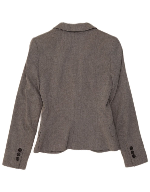 Zara Dame 1-knaps blazerjakke UK 6 XS Grå