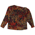 Vintage Dame Langærmet Bluse Top UK 10 Small Multicolored Floral