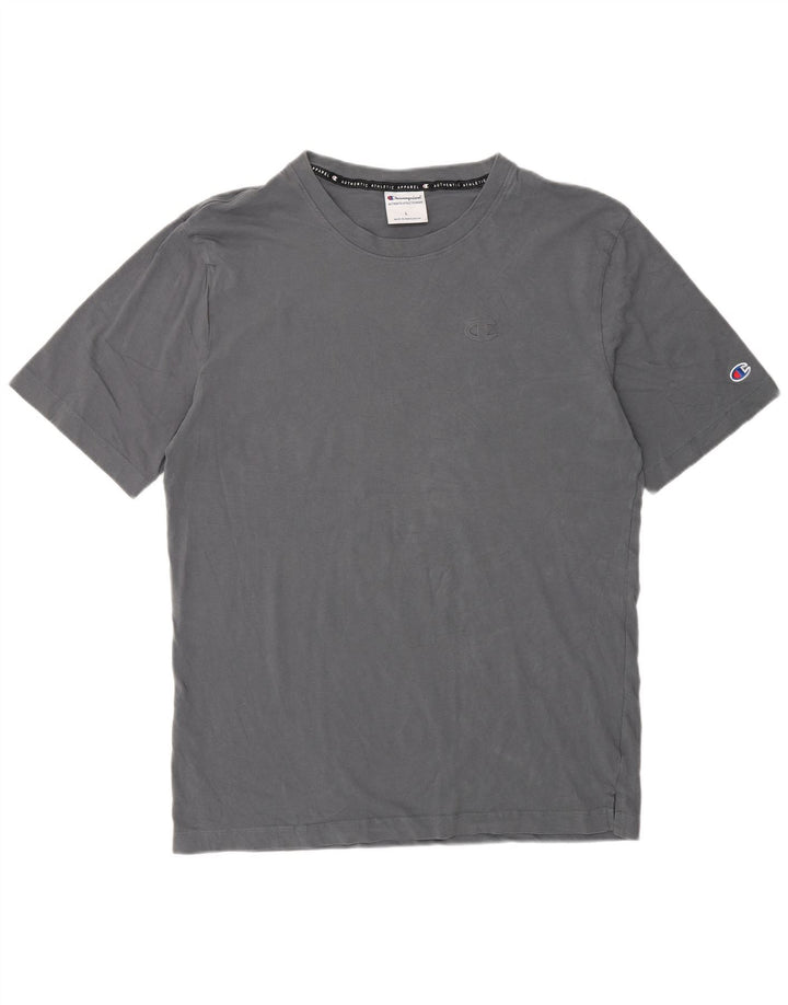 Champion Herre Regular T-Shirt Top Stor Grå Bomuld