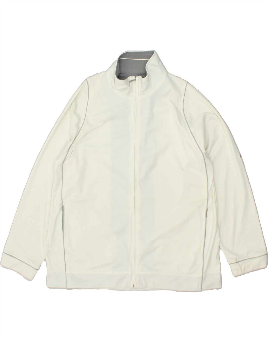 CHAMPION Womens Tracksuit Top Jacket UK 18 XL Off White Polyester Vintage Champion and Second-Hand Champion from Messina Hembry 