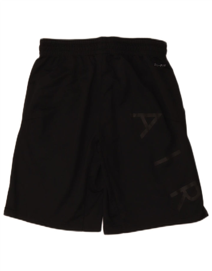 Jordan Herre Dri Fit grafiske sportsshorts mellem sort polyester