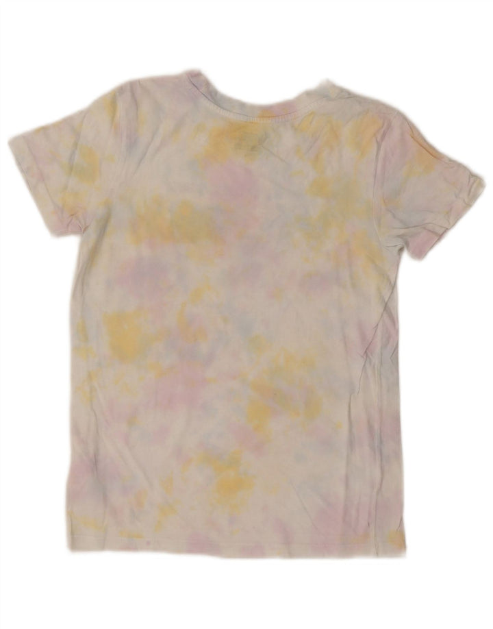 VANS Grafisk T-shirt top til kvinder UK 6 XS Multifarvet Tie Dye Bomuld