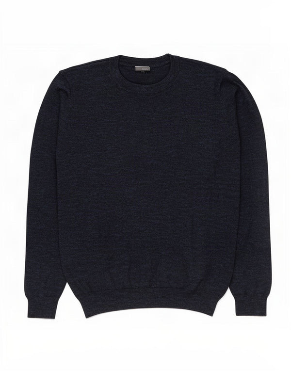 M&Co Mens Crew Neck Jumper Sweater XL Navy Blue Cotton
