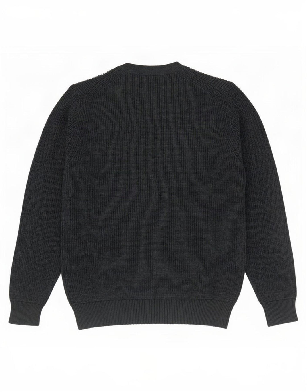 Zara Herre sweater med rund hals, mellemgrøn