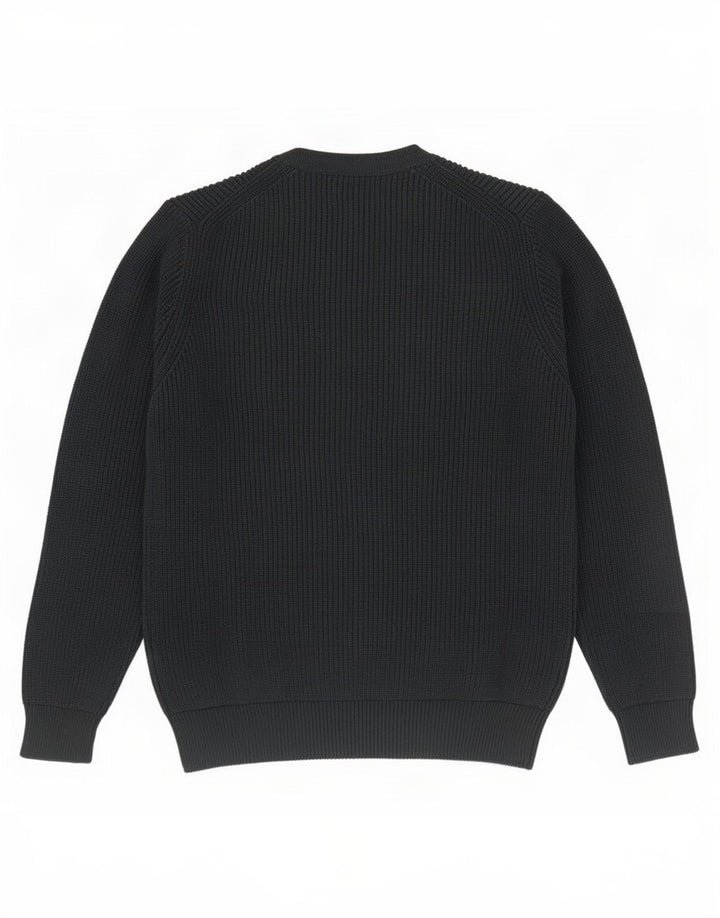 Zara Herre sweater med rund hals, mellemgrøn