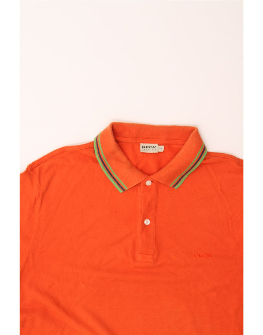 GEOX Mens Polo Shirt 2XL Orange Cotton Vintage Geox and Second-Hand Geox from Messina Hembry 