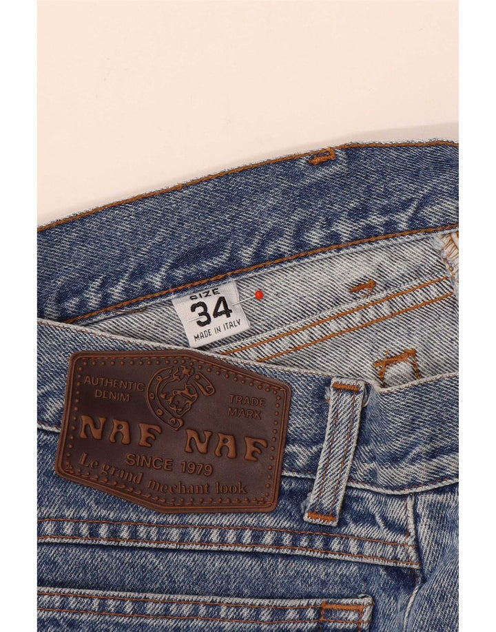 Naf Straight Jeans til mænd W34 L30 Blå Bomuld