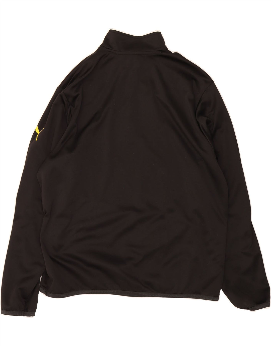 PUMA Womens Zip Neck Pullover Tracksuit Top UK 18 XL Black Colourblock Vintage Puma and Second-Hand Puma from Messina Hembry 