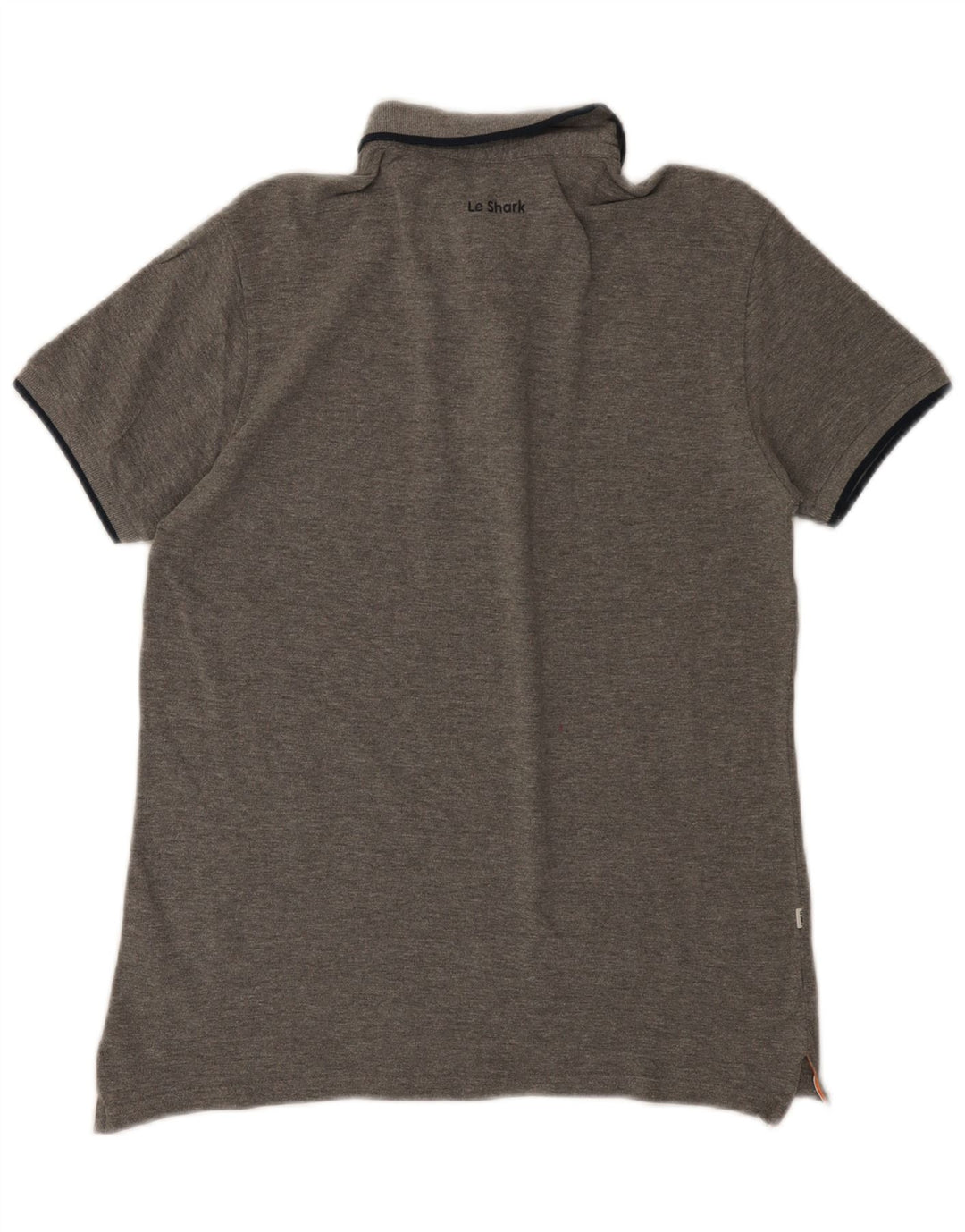 LE SHARK Mens Polo Shirt Medium Grey Cotton Vintage Le Shark and Second-Hand Le Shark from Messina Hembry 