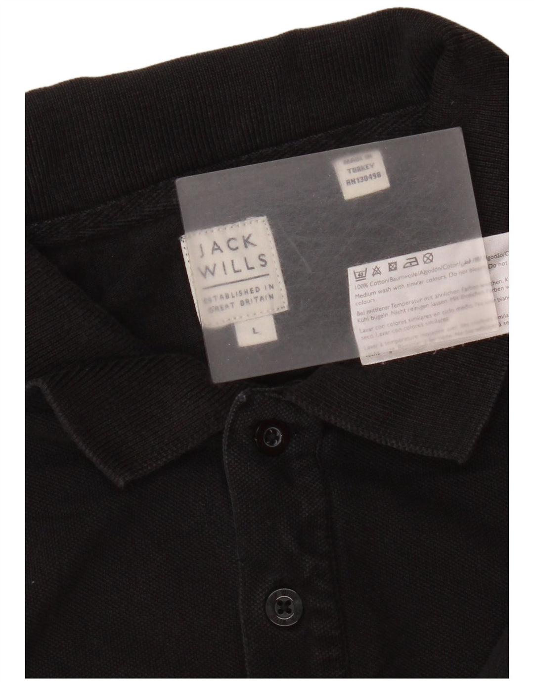 Jack Wills herre poloshirt stor sort bomuld