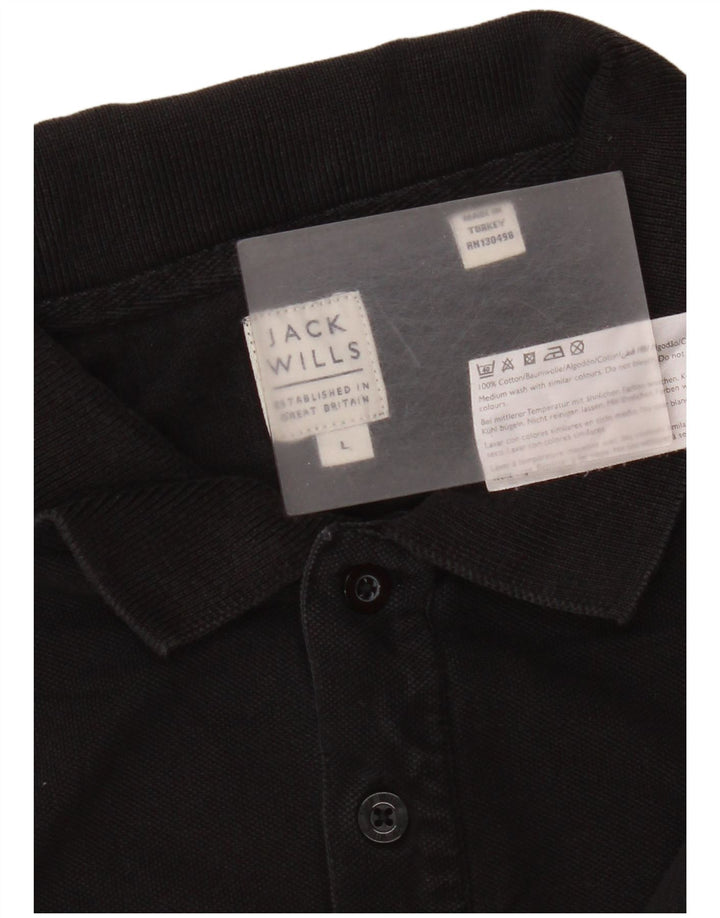 Jack Wills herre poloshirt stor sort bomuld