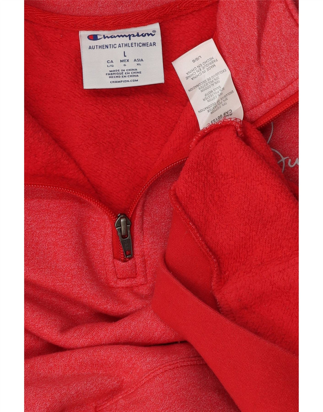 Champion Herre Ohio State Buckeyes Grafisk Sweatshirt Jumper Large Rød