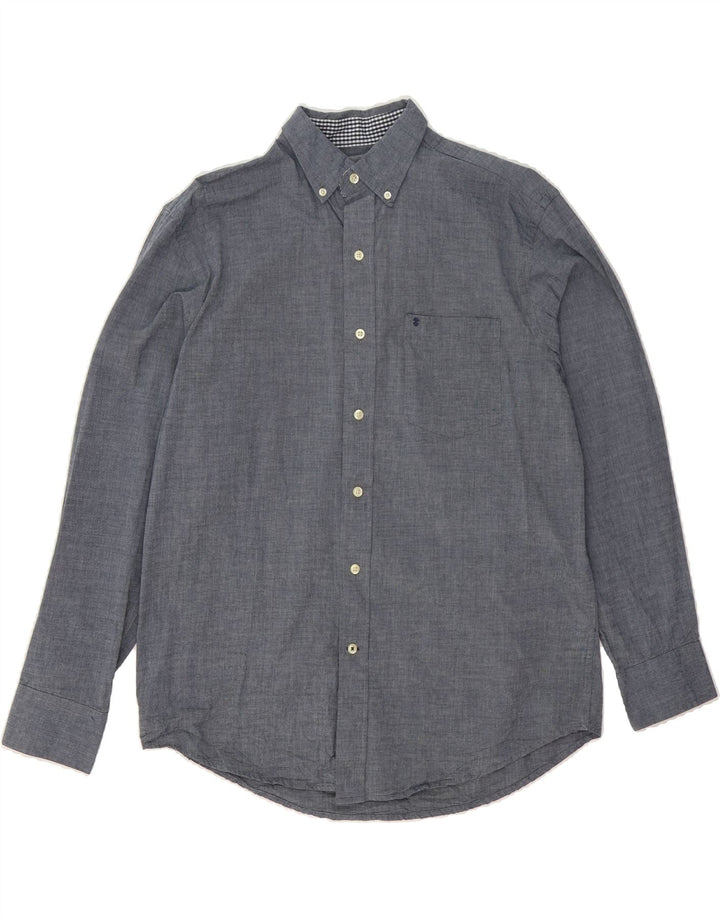 IZOD Mens Shirt Medium Navy Blue Cotton Vintage Izod and Second-Hand Izod from Messina Hembry 