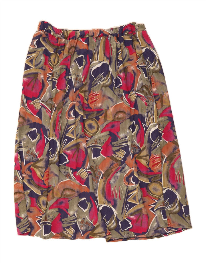 PROFILES Womens Abstract Pattern A-Line Skirt UK 18 XL W38  Multicoloured Vintage Profiles and Second-Hand Profiles from Messina Hembry 