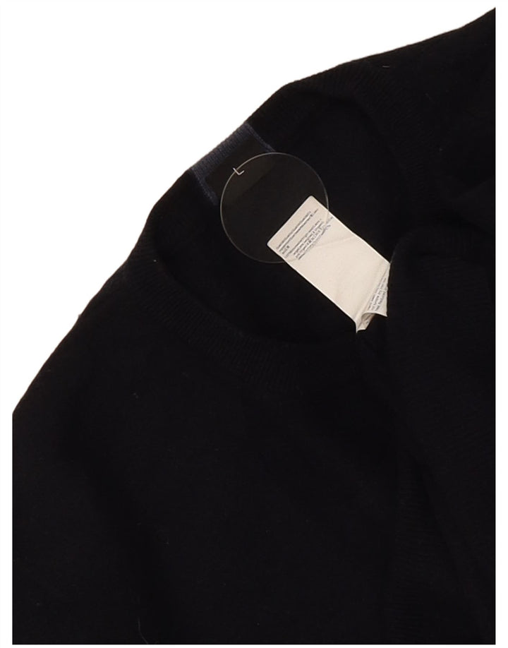 Hugo Boss Herre Crew Neck Jumper Sweater Large Navy Blue Virgin Wool
