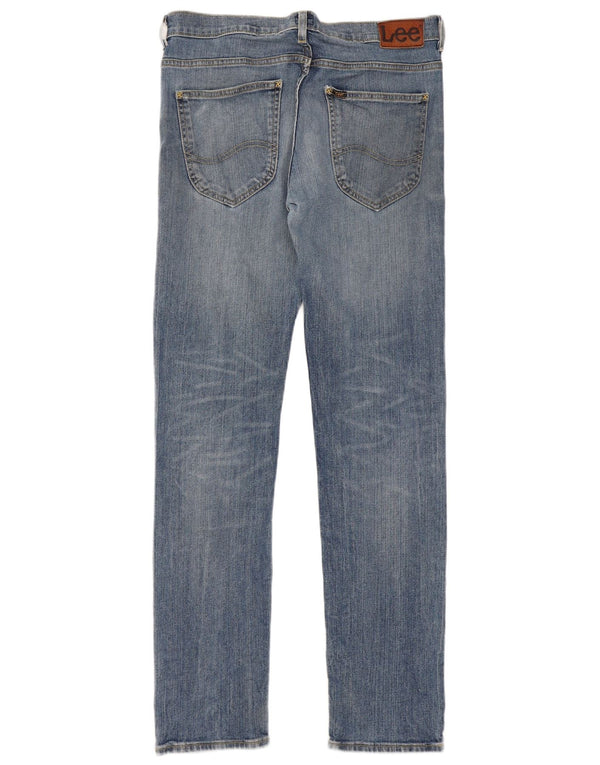 Lee Mens Powell Slim Jeans W33 L34 Blue Cotton
