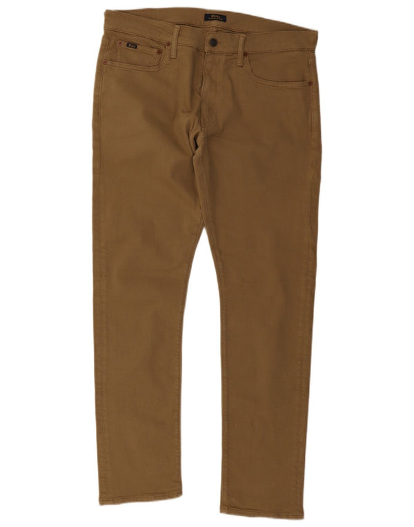 Polo Ralph Lauren Herre Slim Jeans W34 L32 Beige Bomuld