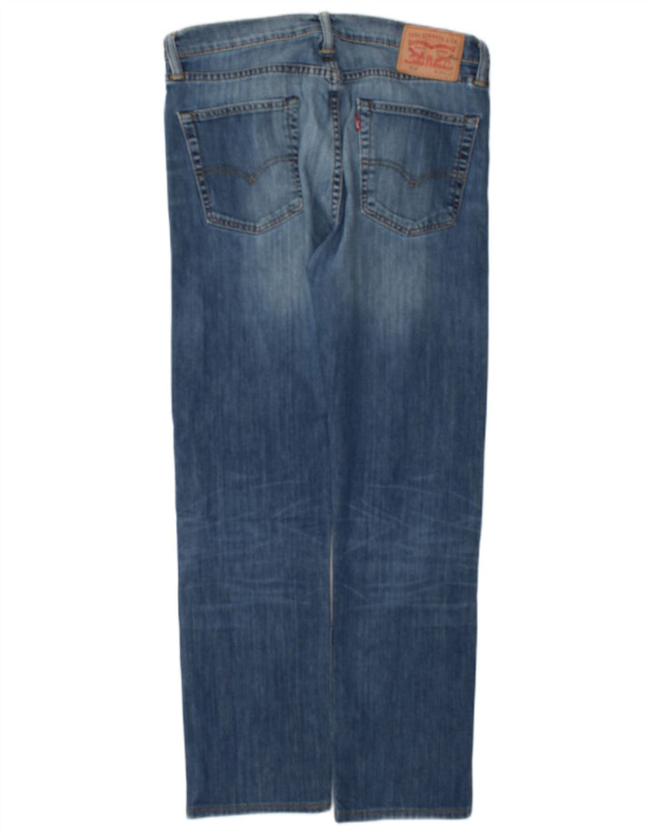 Levi's Herre 513 Slim Straight Jeans W33 L30 Blå Bomuld