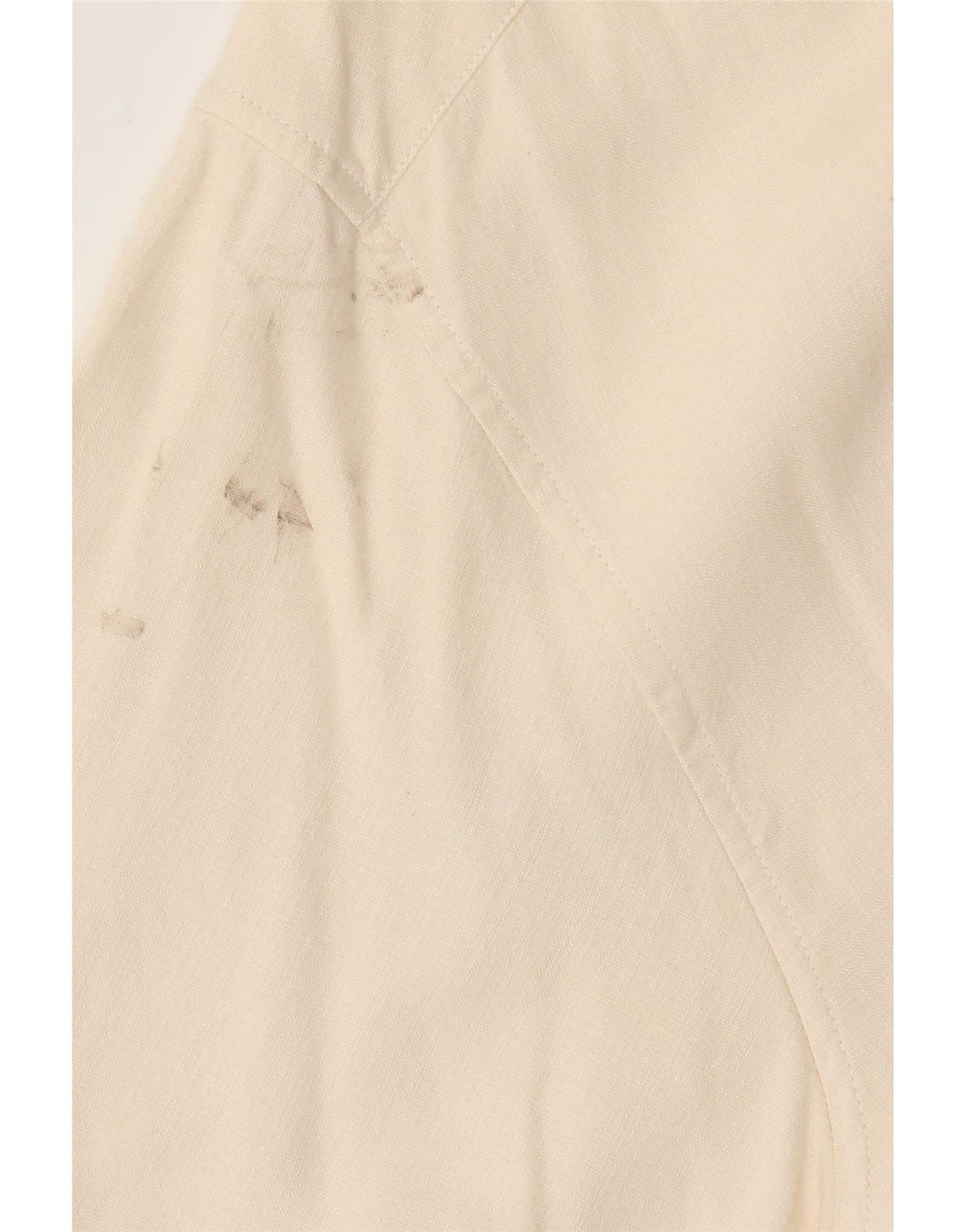 Nautica Kortærmet Herreskjorte XL Beige Silke