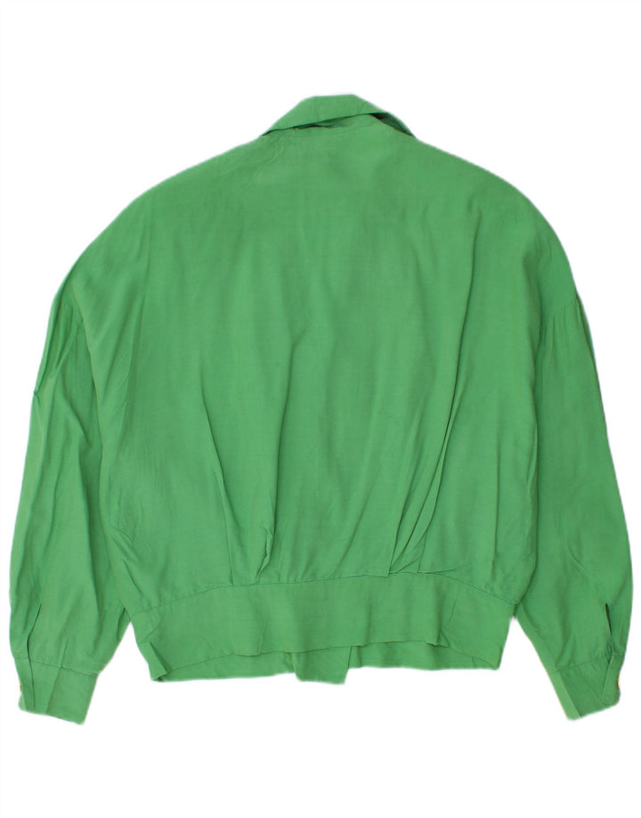 Vittorio Forti Dame 2 Knapper Oversized Blazer Jacket IT 40 Lille Grøn