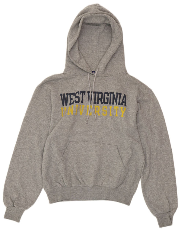 CHAMPION Dame West Virginia Oversized Hoodie Jumper UK 10 Small Grey