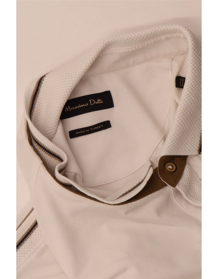 Massimo Dutti Herre Polo Shirt 2XL Off White