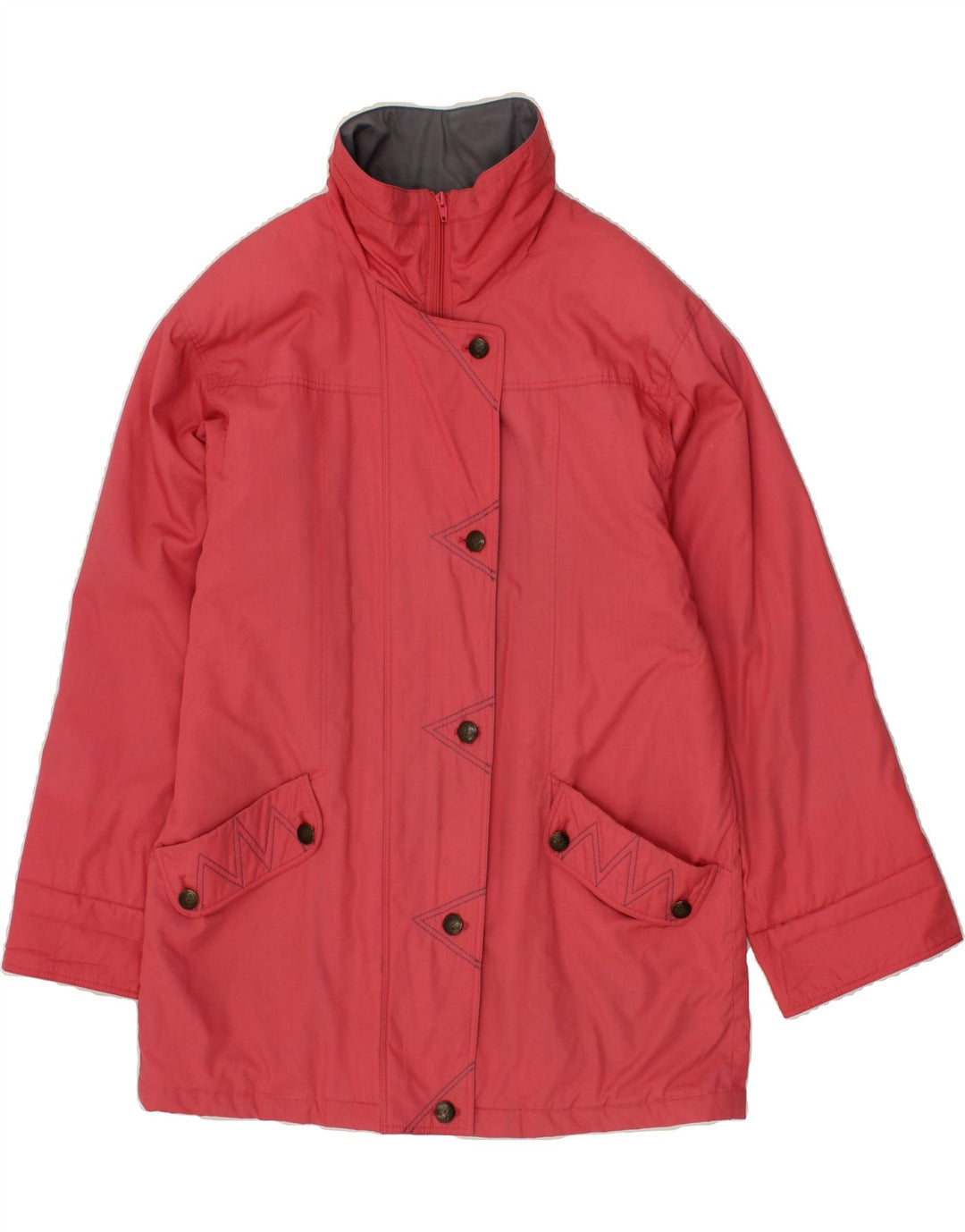VINTAGE Womens Overcoat UK 14 Large  Pink Vintage Vintage and Second-Hand Vintage from Messina Hembry 