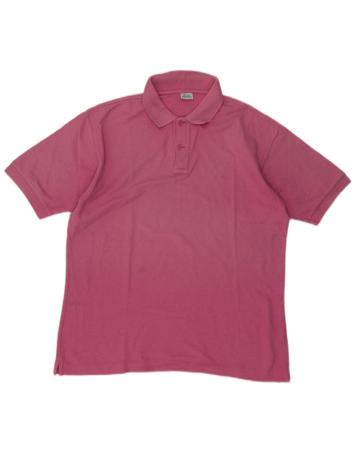 Ellesse Herre Polo Shirt Large Pink Bomuld