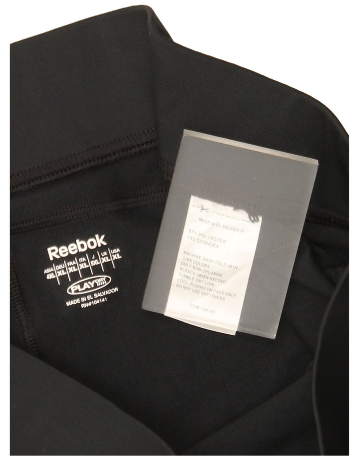 Reebok Womens Leggings UK 18 XL Sort Polyester