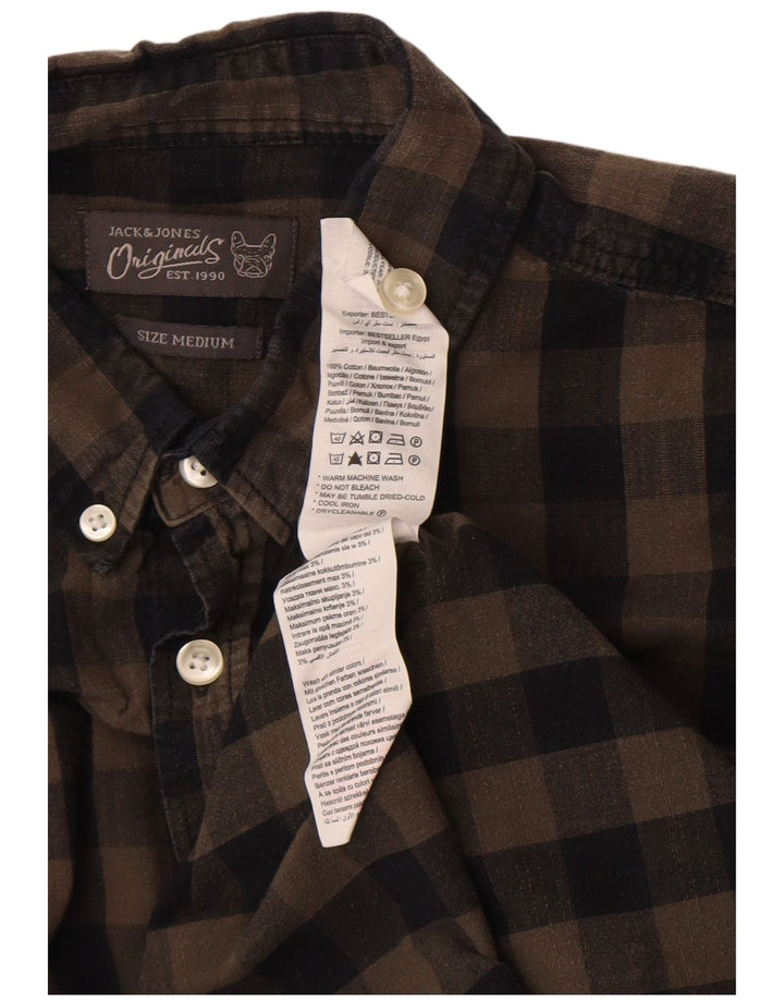 Jack & Jones Herre Regular Fit skjorte Medium Brun Gingham Cotton
