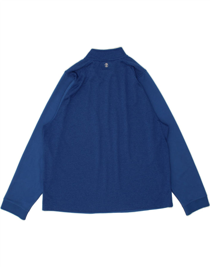 IZOD Mens Zip Neck Pullover Tracksuit Top 2XL Blue Vintage Izod and Second-Hand Izod from Messina Hembry 
