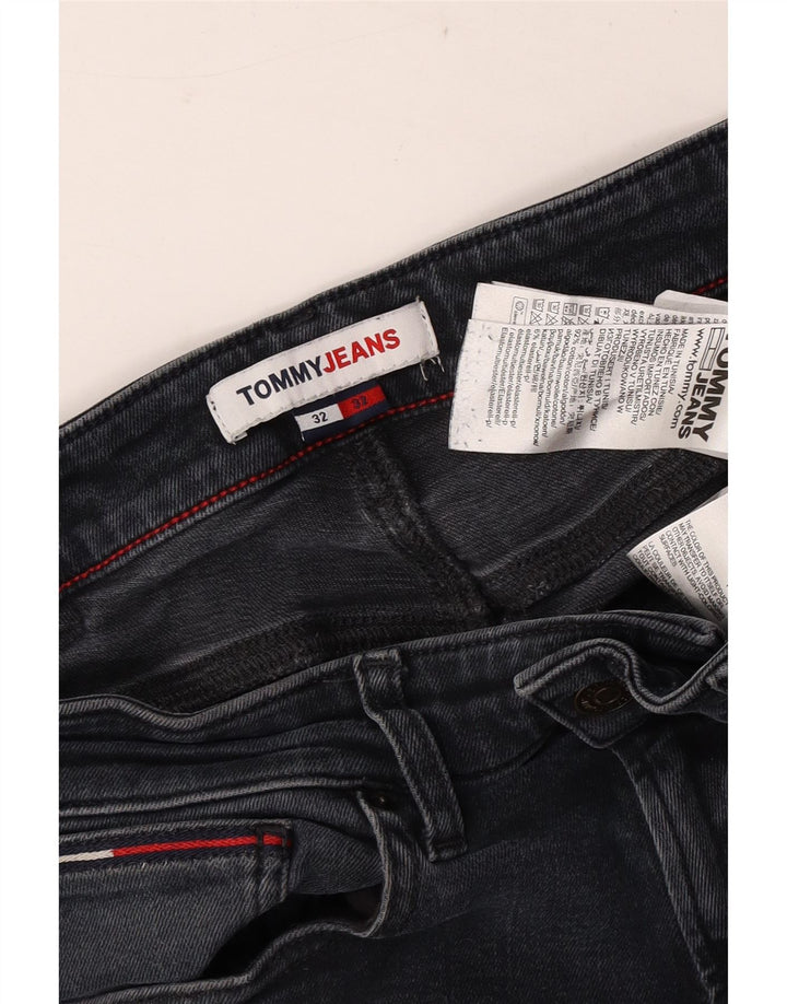 Tommy Hilfiger Herre Slim Jeans W32 L32 Grå Bomuld